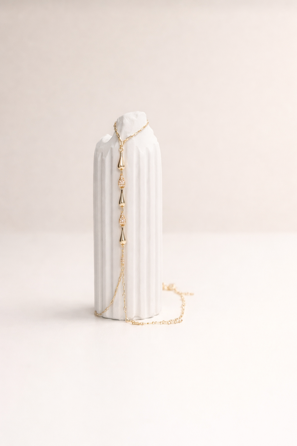 Calla Muse — Floral Gold Hand Chain