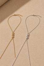 Matching gold hand chain gift set for two